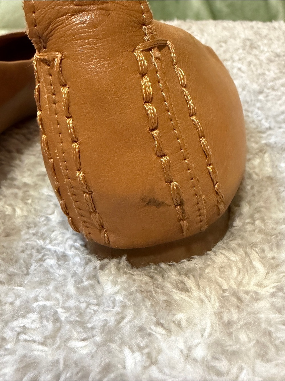 Lucky Brand Cognac Leather Ballet Flats - Picture 10 of 11